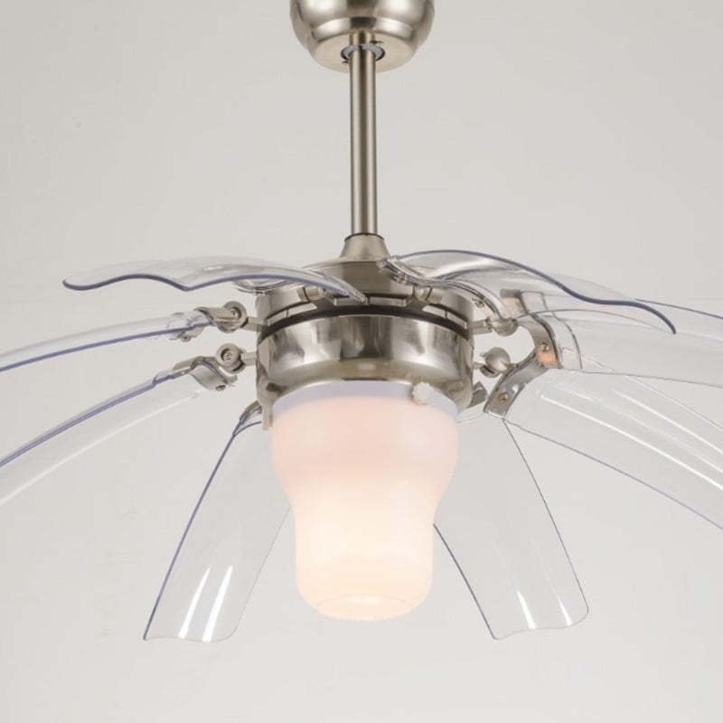 Vintage Acrylic Metal Cone LED Fan Light