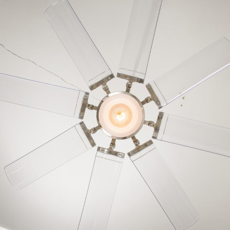 Vintage Acrylic Metal Cone LED Fan Light