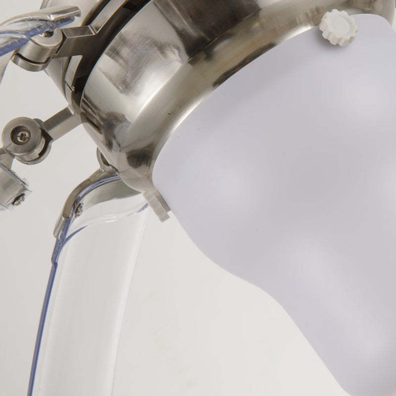 Vintage Acrylic Metal Cone LED Fan Light