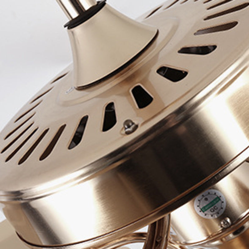 European Bell Iron Ceiling Fan Light — B - Iron / 220V-240V For UK/AU