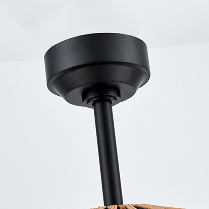 Industrial Iron Dome Ceiling Fan Light