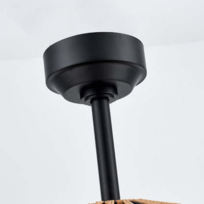 Industrial Iron Dome Ceiling Fan Light