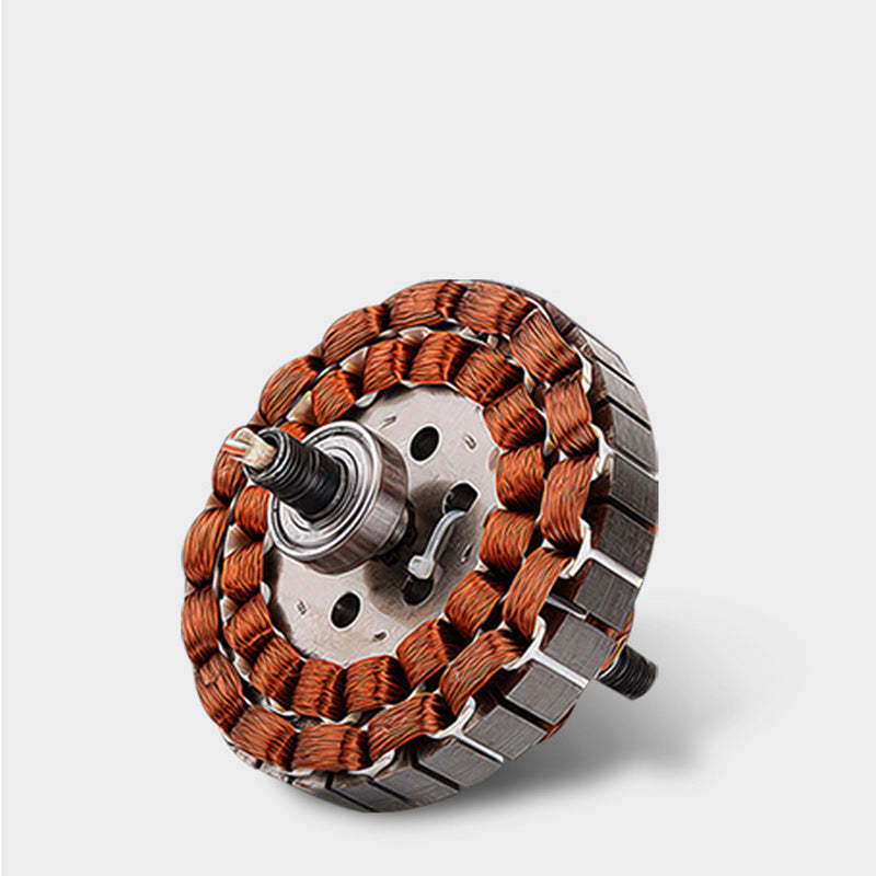 Modern Round Iron Copper Acrylic LED Flush Mount Fan Light