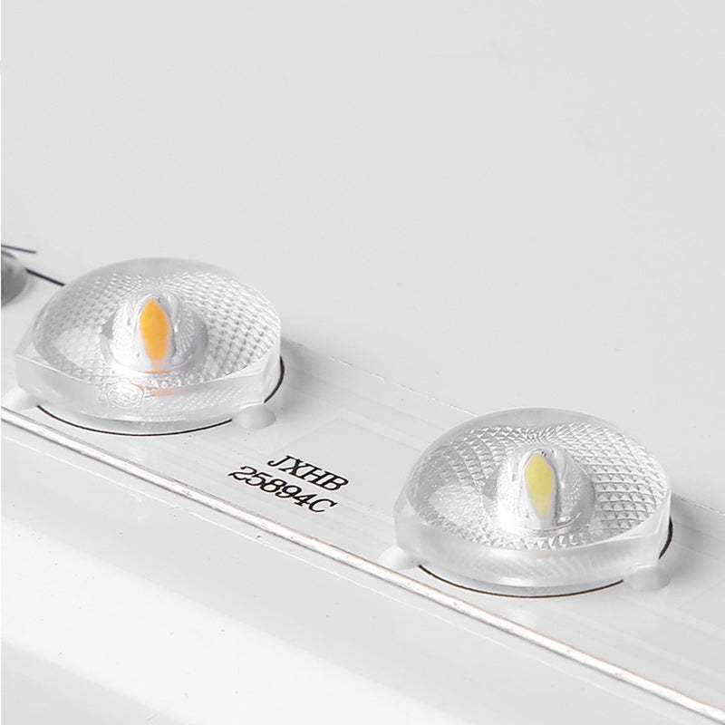 Modern Round Iron Copper Acrylic LED Flush Mount Fan Light