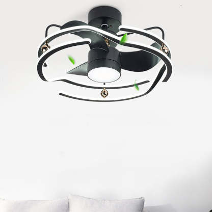 Nordic tornado ceiling fans in aluminum — Matte Black / 220V-240V (UK/AU)