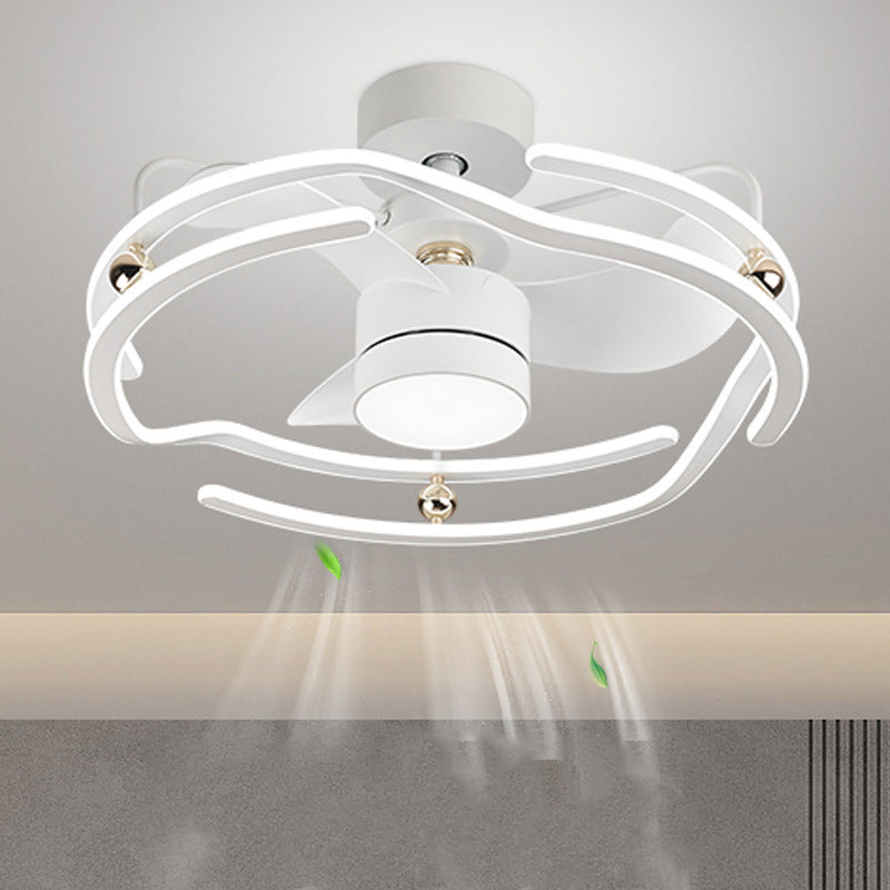 Nordic Aluminum Tornado Ceiling Fan Light