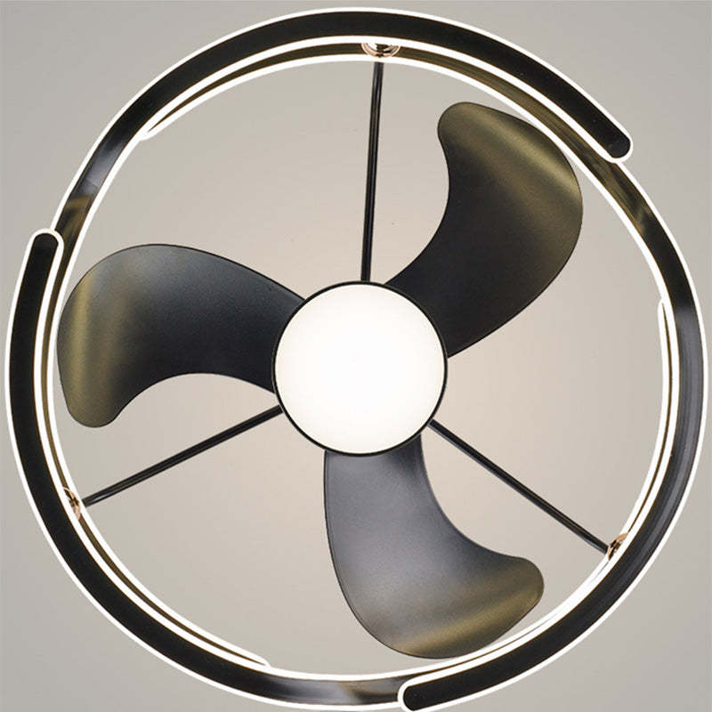 Lighom tornado aluminum acrylic iron ceiling fans for bedroom