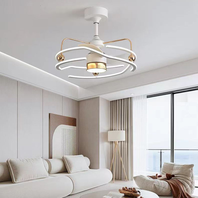 Nordic tornado ceiling fans in aluminum — Matte Black / 110V-120V (US/CA)