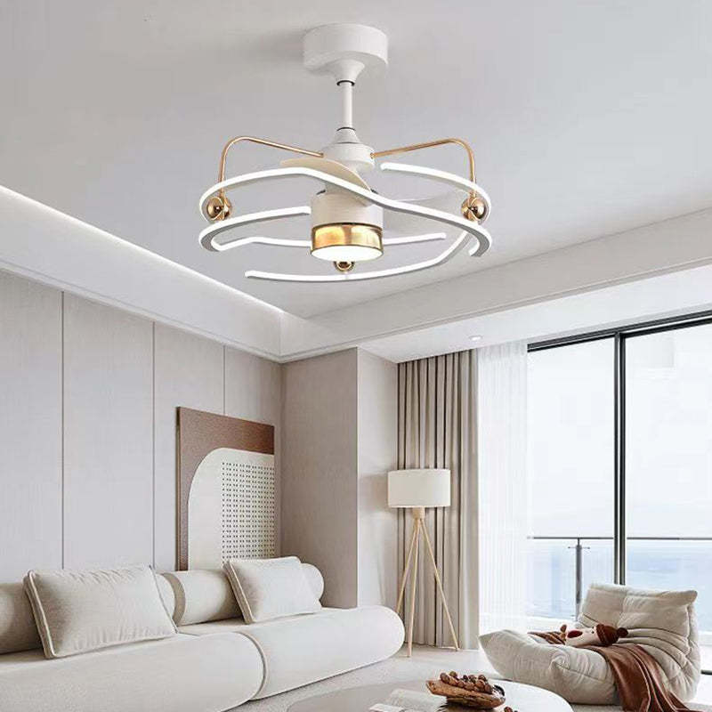 Nordic tornado ceiling fans in aluminum — Matte Black / 110V-120V (US/CA)