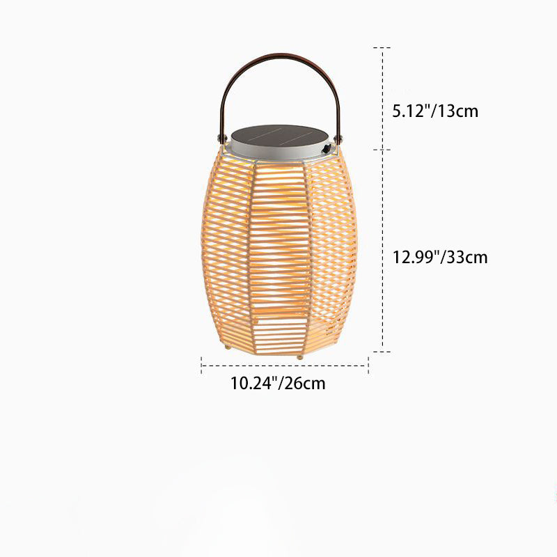 Farmhouse Solar Handheld Lantern Conic Light