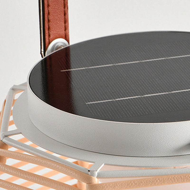 Farmhouse Solar Handheld Lantern Conic Light
