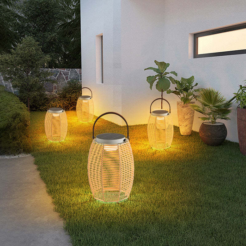 Farmhouse Solar Handheld Lantern Conic Light
