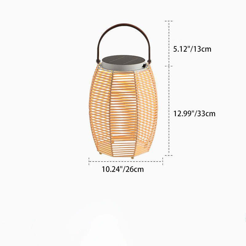 Farmhouse Solar Handheld Lantern Conic Light