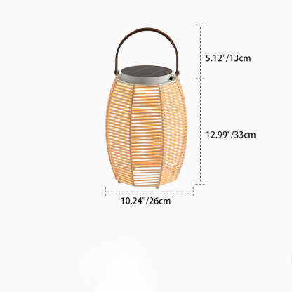Farmhouse Solar Handheld Lantern Conic Light