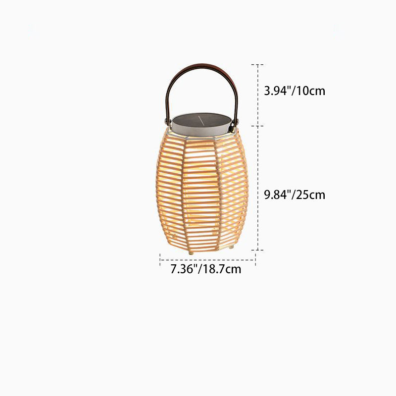 Farmhouse Solar Handheld Lantern Conic Light