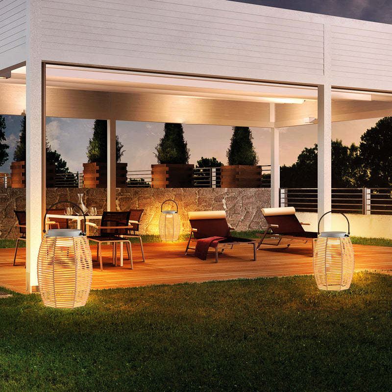 Farmhouse Solar Handheld Lantern Conic Light