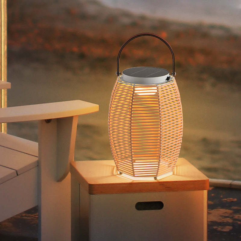 Farmhouse Solar Handheld Lantern Conic Light