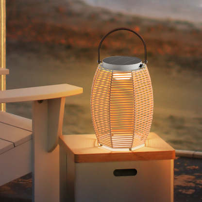 Farmhouse Solar Handheld Lantern Conic Light