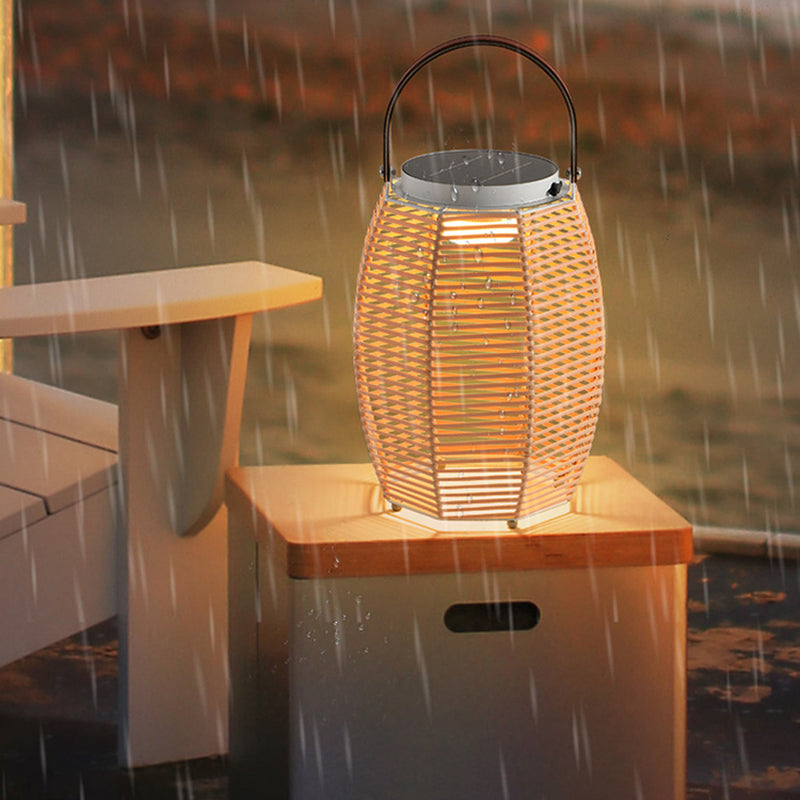 Farmhouse Solar Handheld Lantern Conic Light