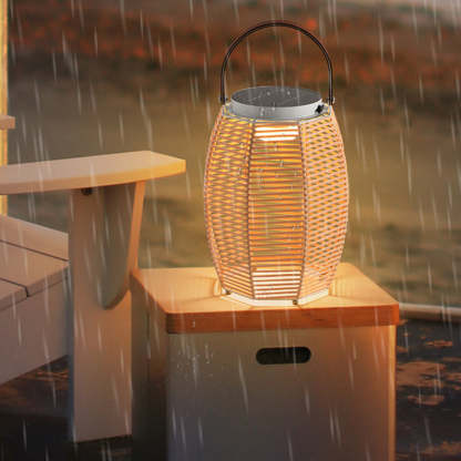 Farmhouse Solar Handheld Lantern Conic Light
