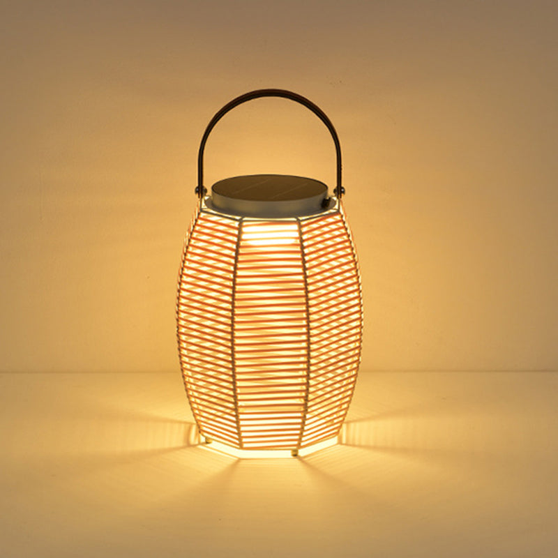 Farmhouse Solar Handheld Lantern Conic Light