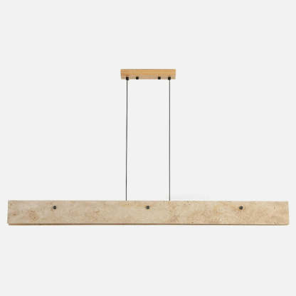 Japanese Travertine Aluminum Island Chandelier