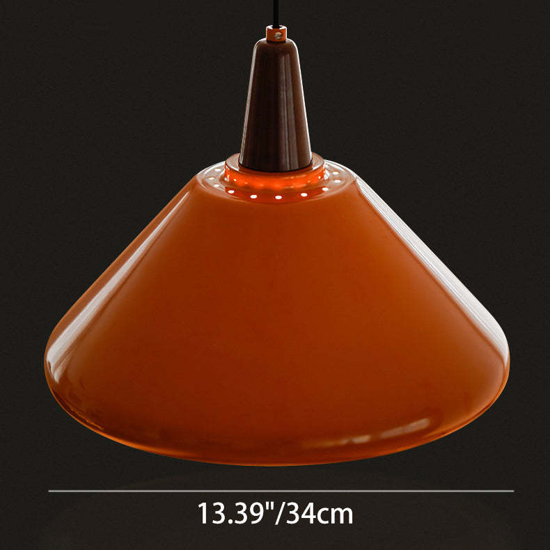 Vintage Iron Conic 1/2-Light Pendant