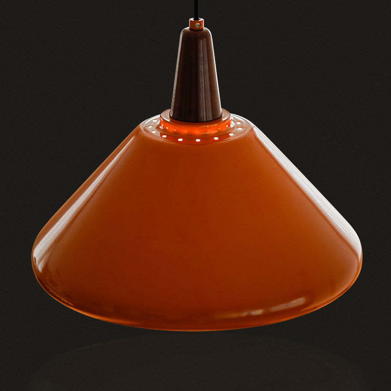 Vintage Iron Conic 1/2-Light Pendant