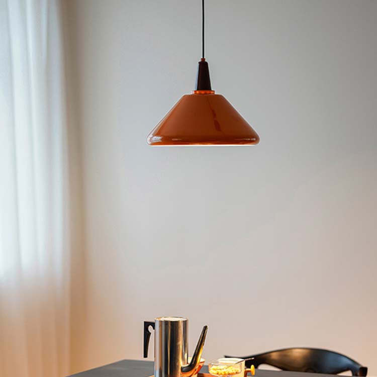 Vintage conic 2-light pendant lighting in iron — 1-Light / 220V-240V (UK/AU)