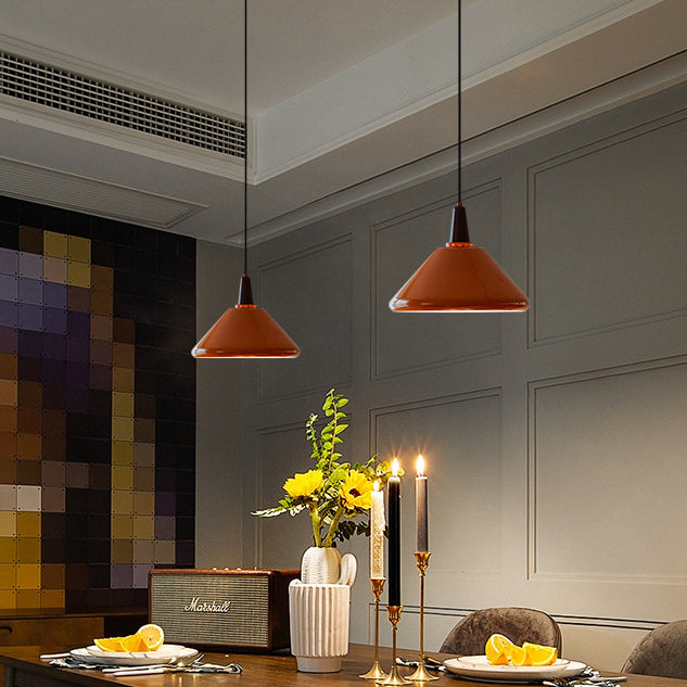 Vintage Iron Conic 1/2-Light Pendant