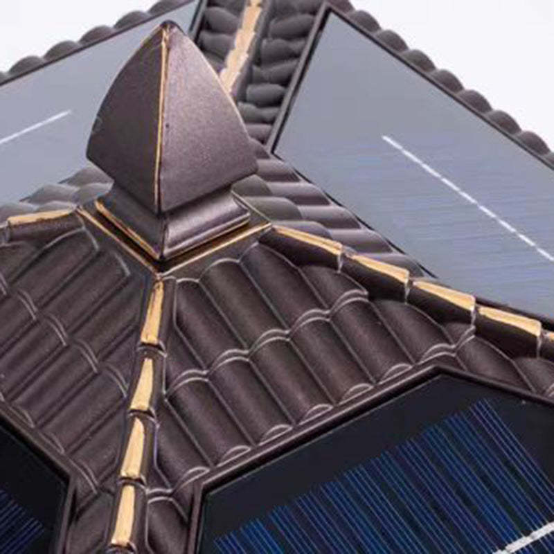 Chinese Solar Glass Palace Wave LED Outdoor Landscape Light