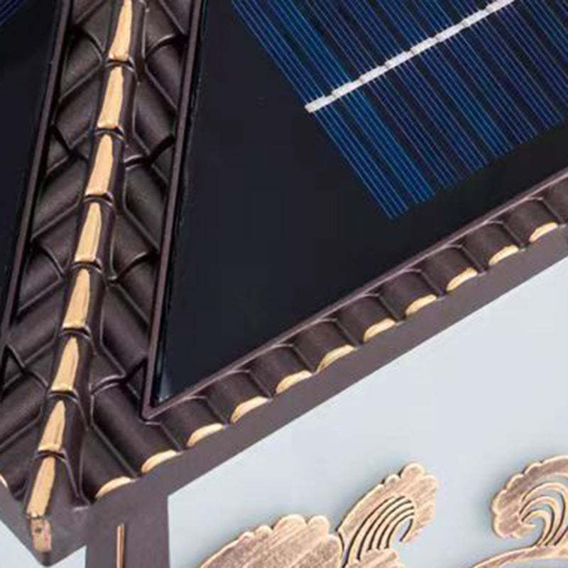 Chinese Solar Glass Palace Wave LED Outdoor Landscape Light