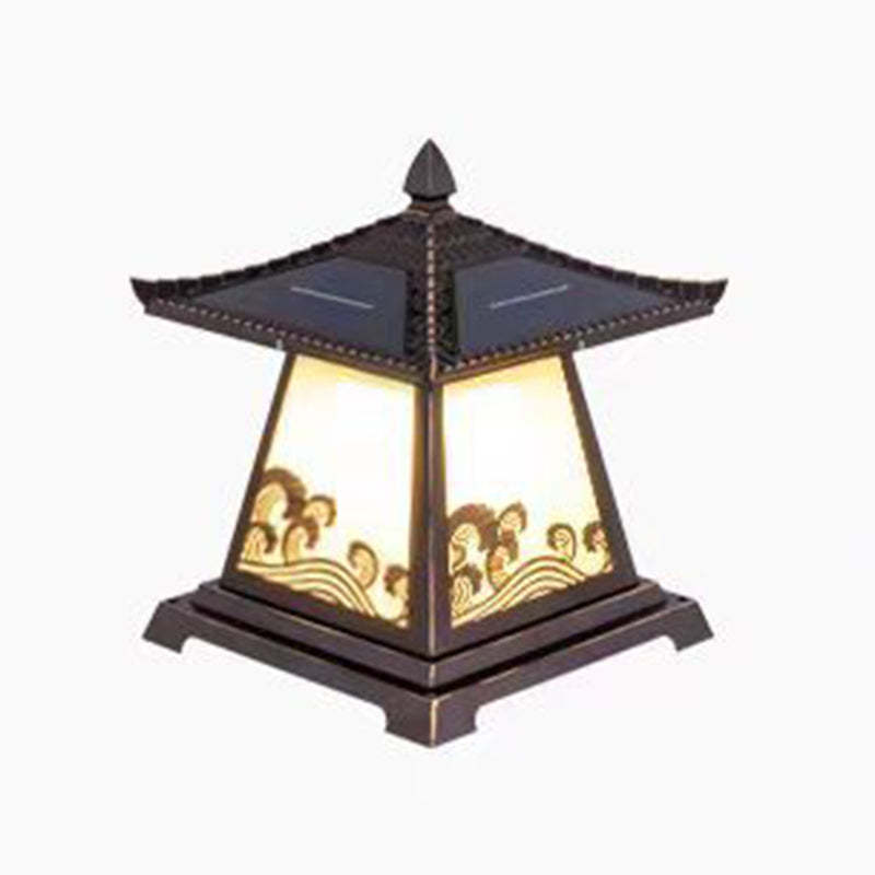 Chinese Solar Glass Palace Wave LED Outdoor Landscape Light