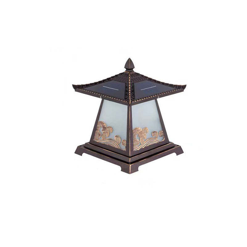 Chinese Solar Glass Palace Wave LED Outdoor Landscape Light