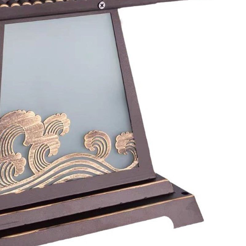 Chinese Solar Glass Palace Wave LED Outdoor Landscape Light