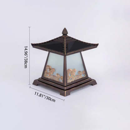Chinese Solar Glass Palace Wave LED Outdoor Landscape Light