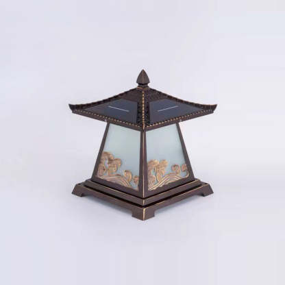 Chinese Solar Glass Palace Wave LED Outdoor Landscape Light