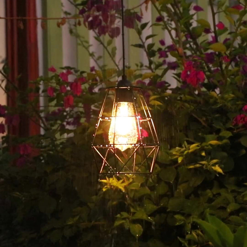 Industrial Solar Octagonal Lantern Mild Light