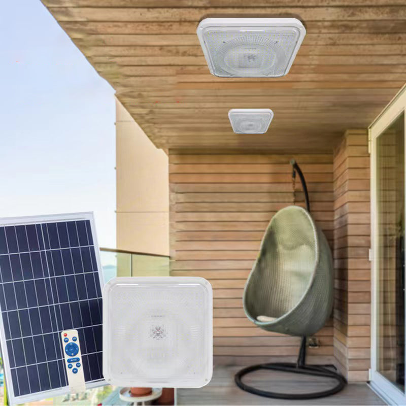 Modern Solar Square LED Flush Mount Ceiling Light