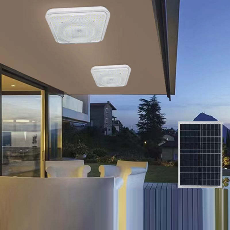 Modern Solar Square LED Flush Mount Ceiling Light