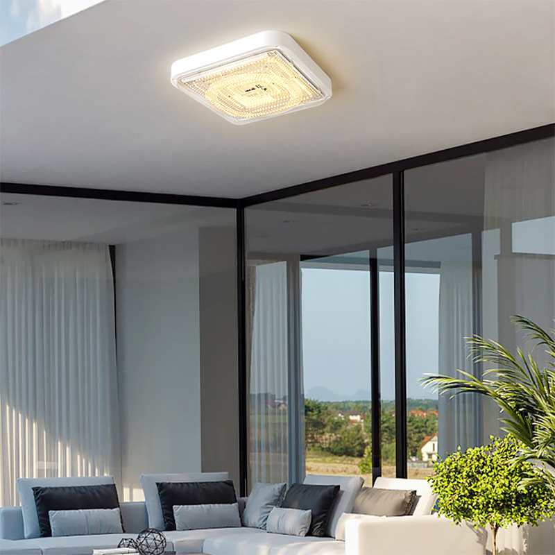 Modern Solar Square LED Flush Mount Ceiling Light