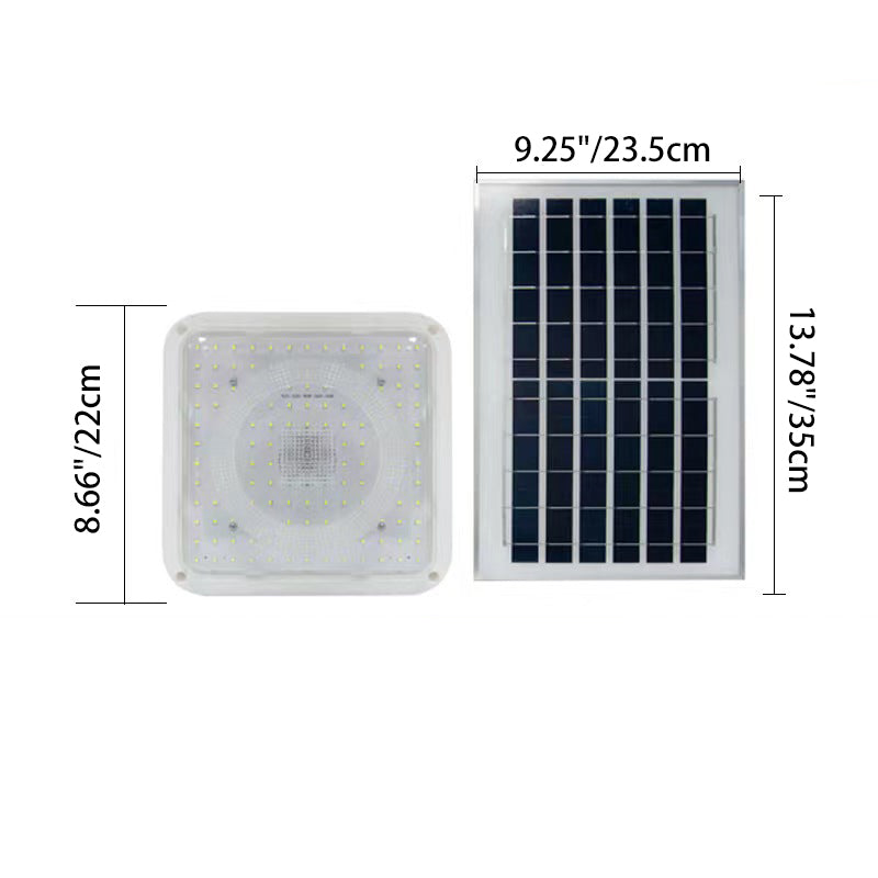 Modern Solar Square LED Flush Mount Ceiling Light