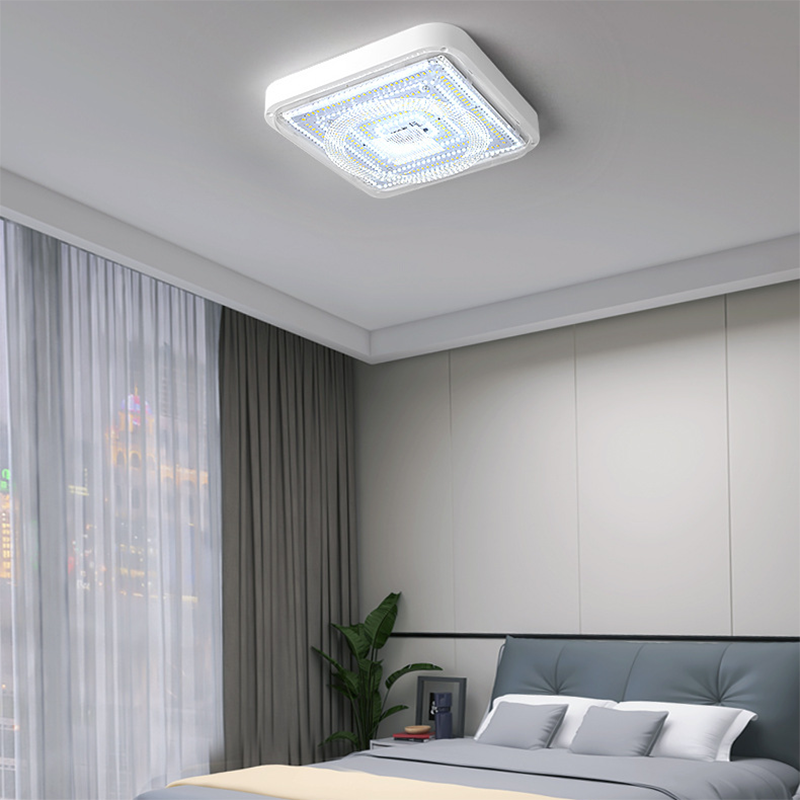 Modern Solar Square LED Flush Mount Ceiling Light