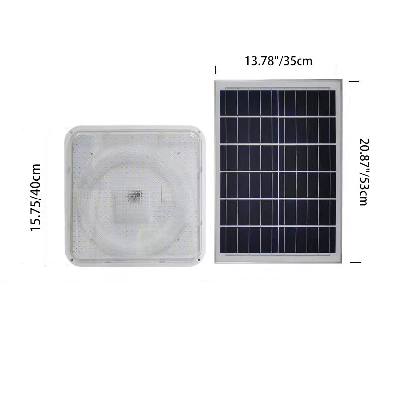 Modern Solar Square LED Flush Mount Ceiling Light