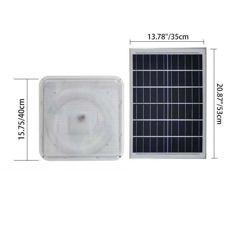 Modern Solar Square LED Flush Mount Ceiling Light