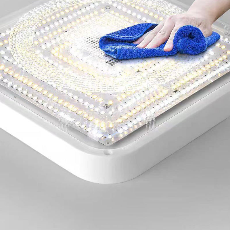 Modern Solar Square LED Flush Mount Ceiling Light
