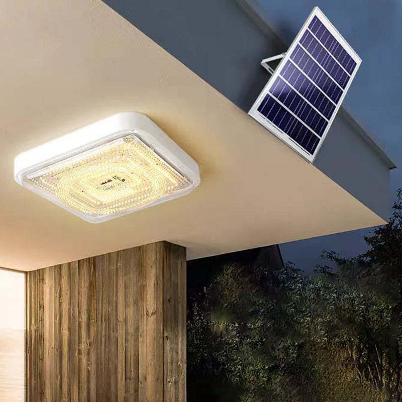 Modern Solar Square LED Flush Mount Ceiling Light