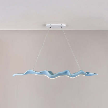 Japanese Silica Wavy Imitation Island Chandelier