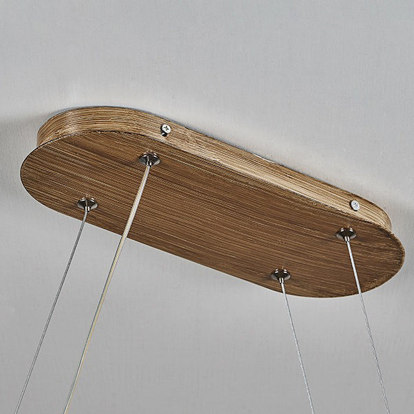 Japanese Silica Wavy Imitation Island Chandelier