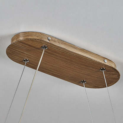 Japanese Silica Wavy Imitation Island Chandelier